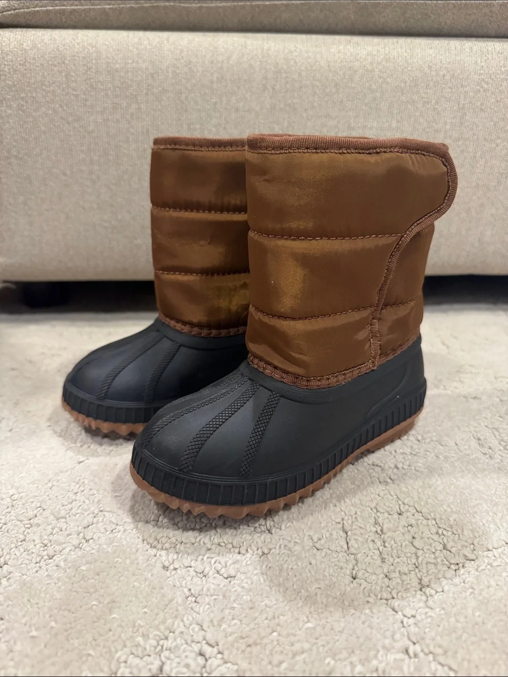 Old Navy Kids Brown and Black Winter Boots